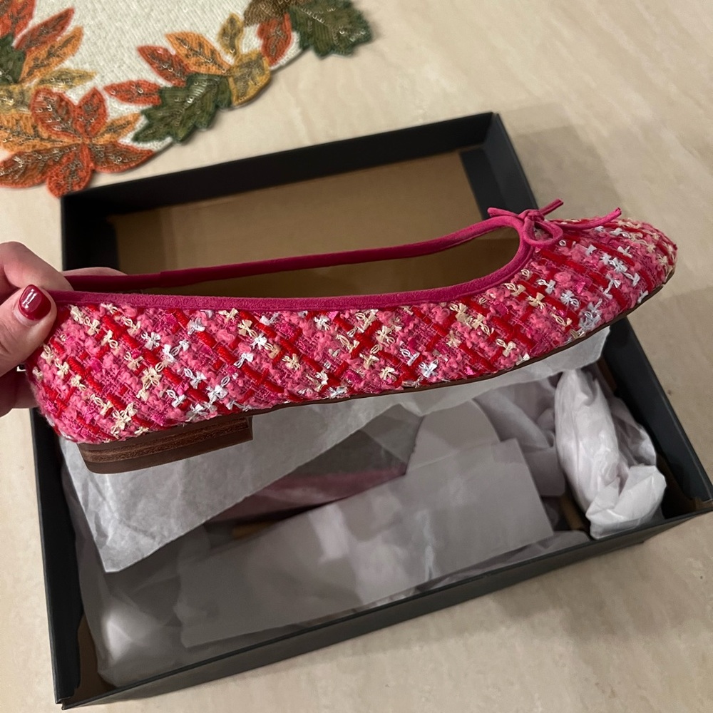 NEW TWEED BALLET FLATS - ANN TAYLOR